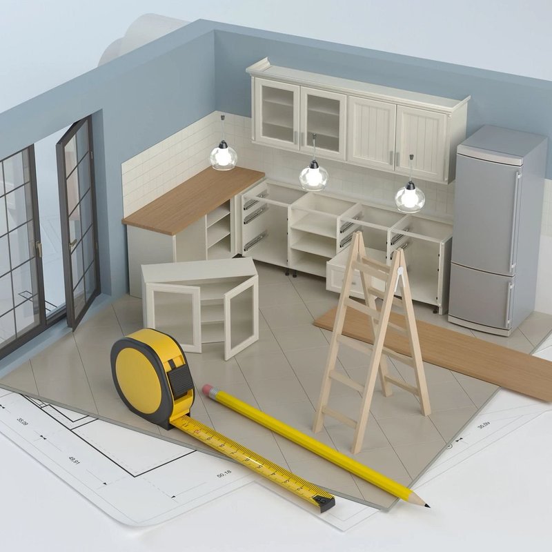 3D model of a kitchen from River City Flooring in Missoula, MT